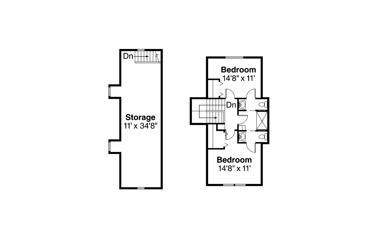 Secondary Image - Southwest House Plan - Noranda 25299 - 2nd Floor Plan