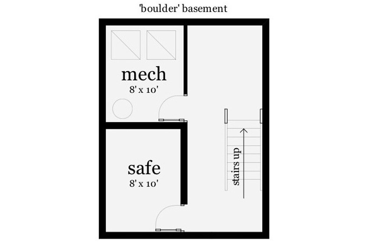 Modern House Plan - Boulder 26815 - Basement Floor Plan