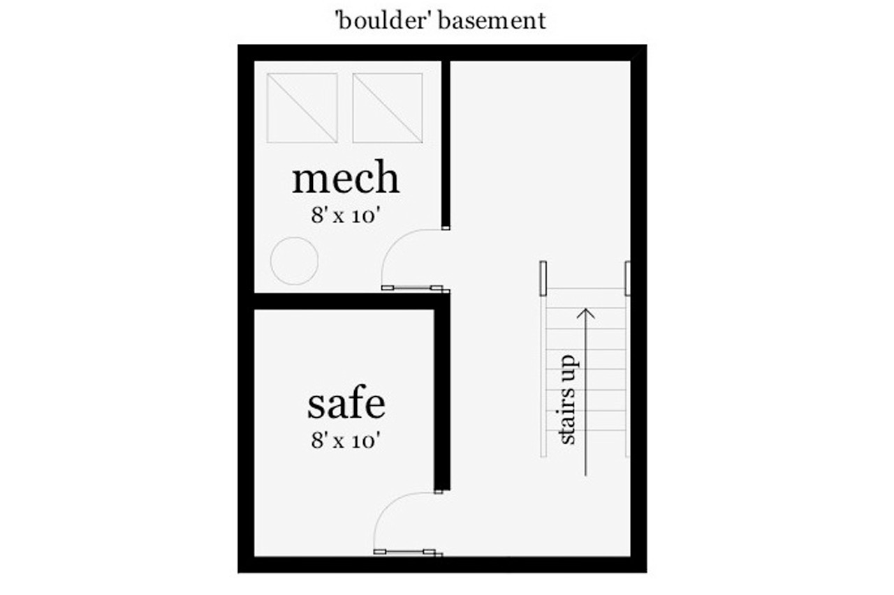 Modern House Plan - Boulder 26815 - Basement Floor Plan