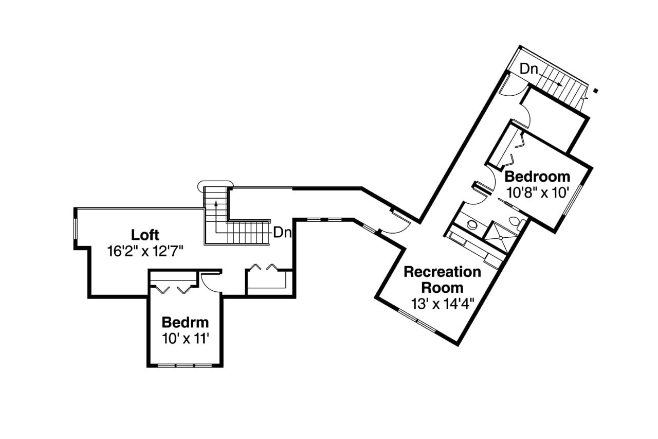 Secondary Image - Craftsman House Plan - Alexandria 27798 - 2nd Floor Plan