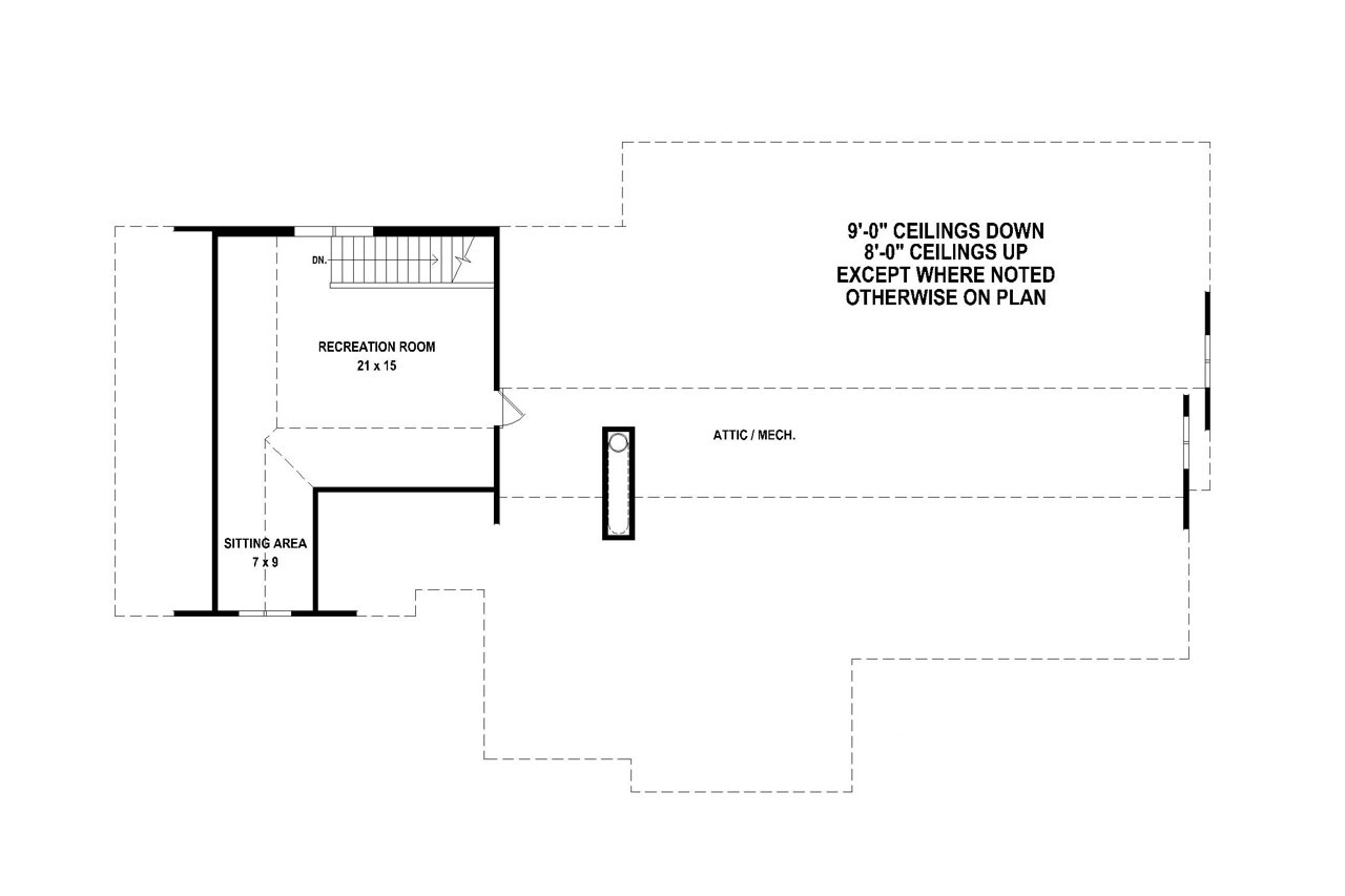 Craftsman House Plan - 27984 - 2nd Floor Plan