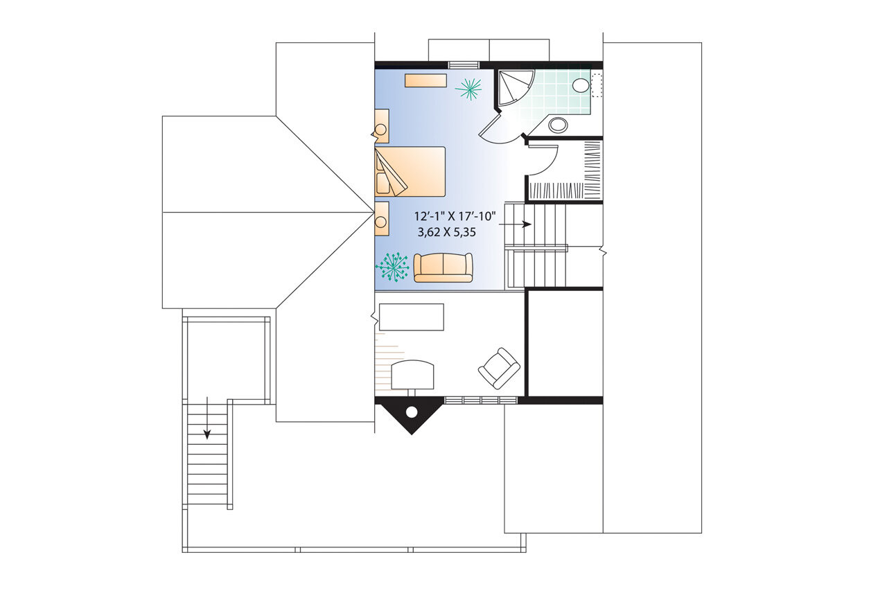 Cape Cod House Plan - The Wind Drift 3 28167 - Other Floor Plan