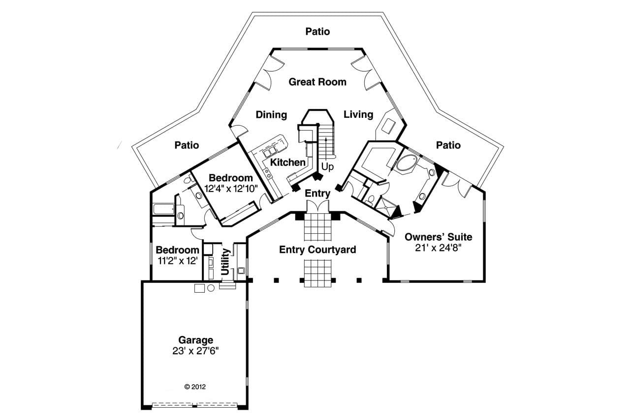 Spanish House Plan - Grandeza 28195 - 1st Floor Plan
