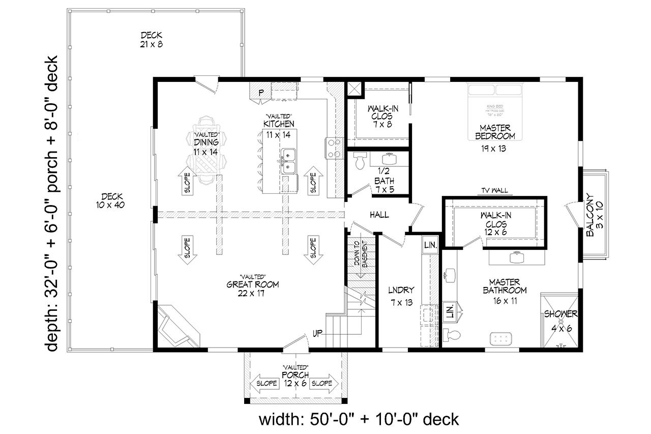 Craftsman House Plan - Lake Lure Mountains 28196 - 1st Floor Plan