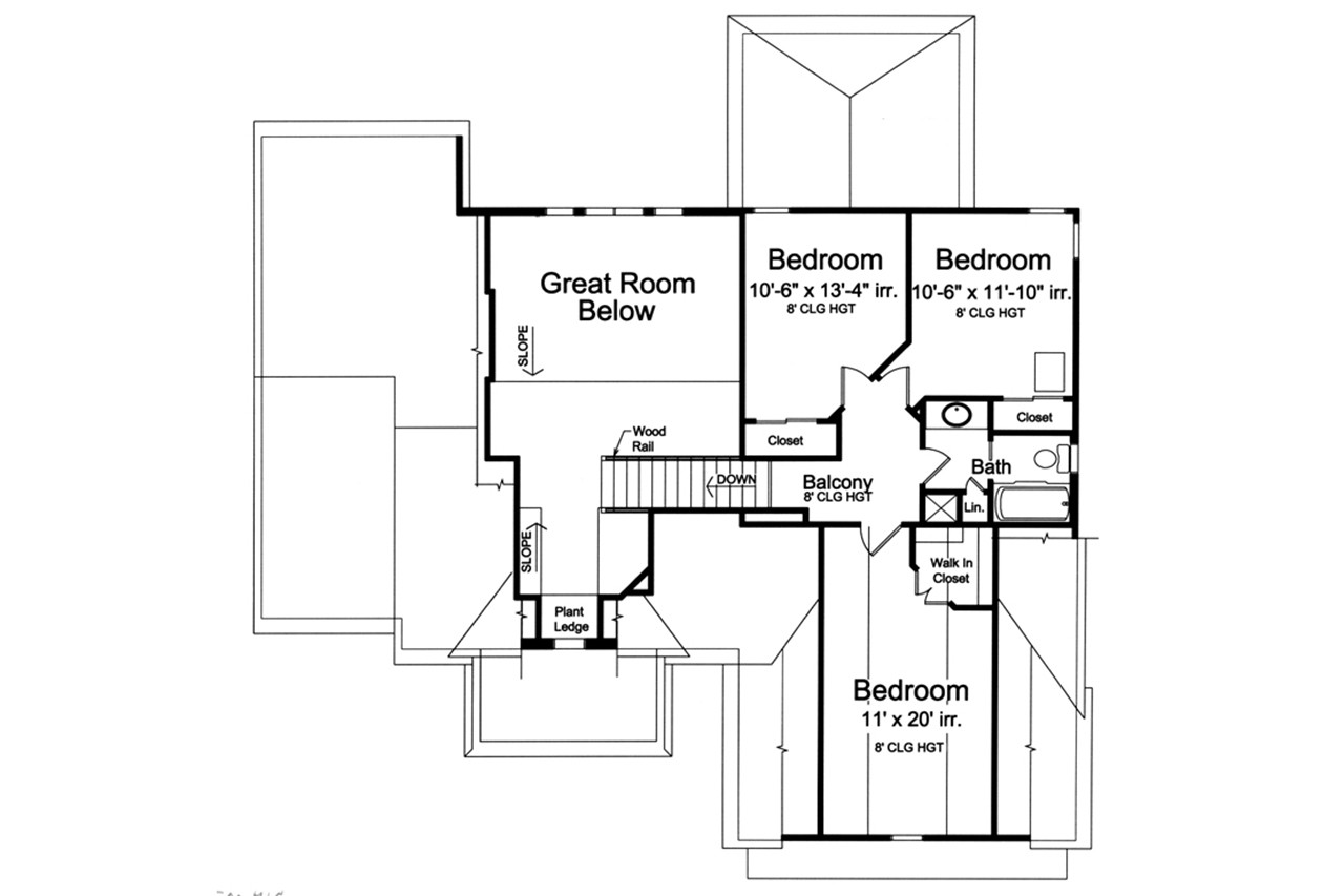 Cottage House Plan - Saybrook 29610 - 2nd Floor Plan