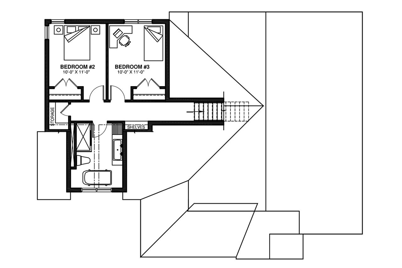 Farmhouse House Plan - Galerno 6 29726 - 2nd Floor Plan