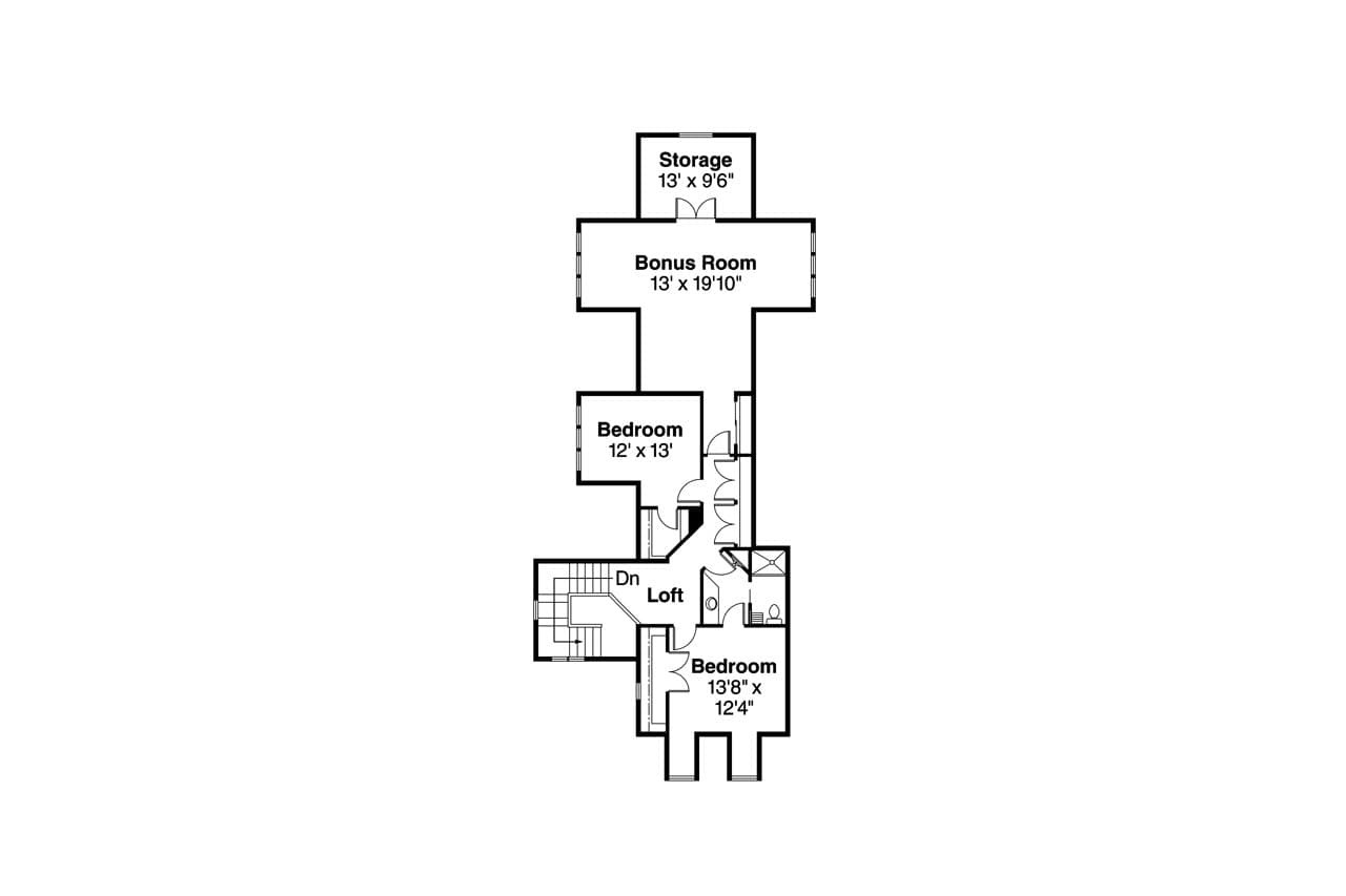 Secondary Image - Contemporary House Plan - Oxford 29785 - 2nd Floor Plan