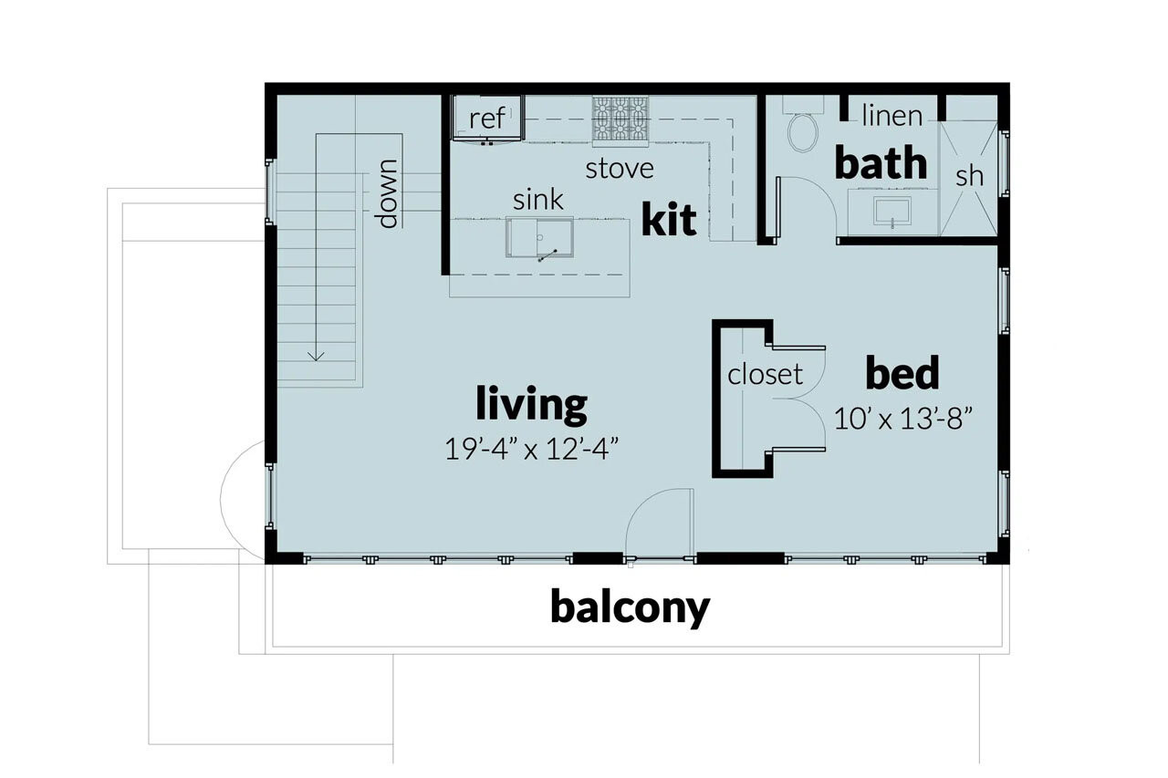 Modern House Plan - Cheval 31793 - 2nd Floor Plan