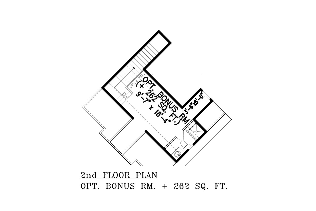 European House Plan - New Land Cottage 32235 - 2nd Floor Plan
