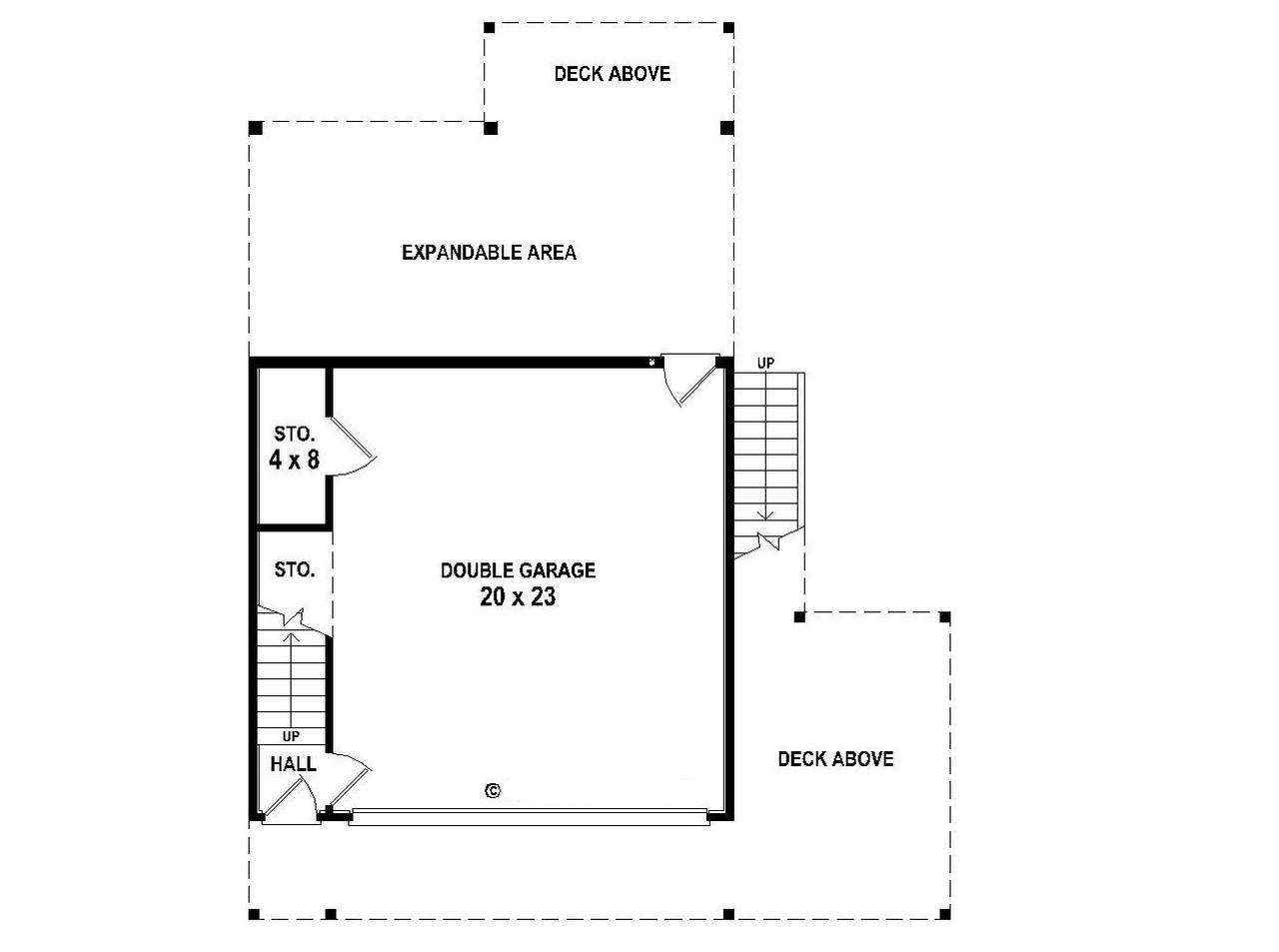 Traditional House Plan - 32325 - 1st Floor Plan