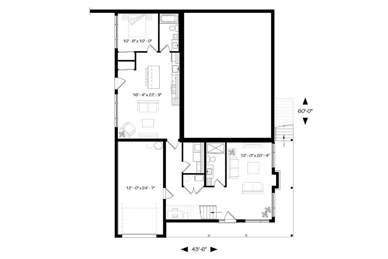 Modern House Plan - Laeticia 32411 - Basement Floor Plan