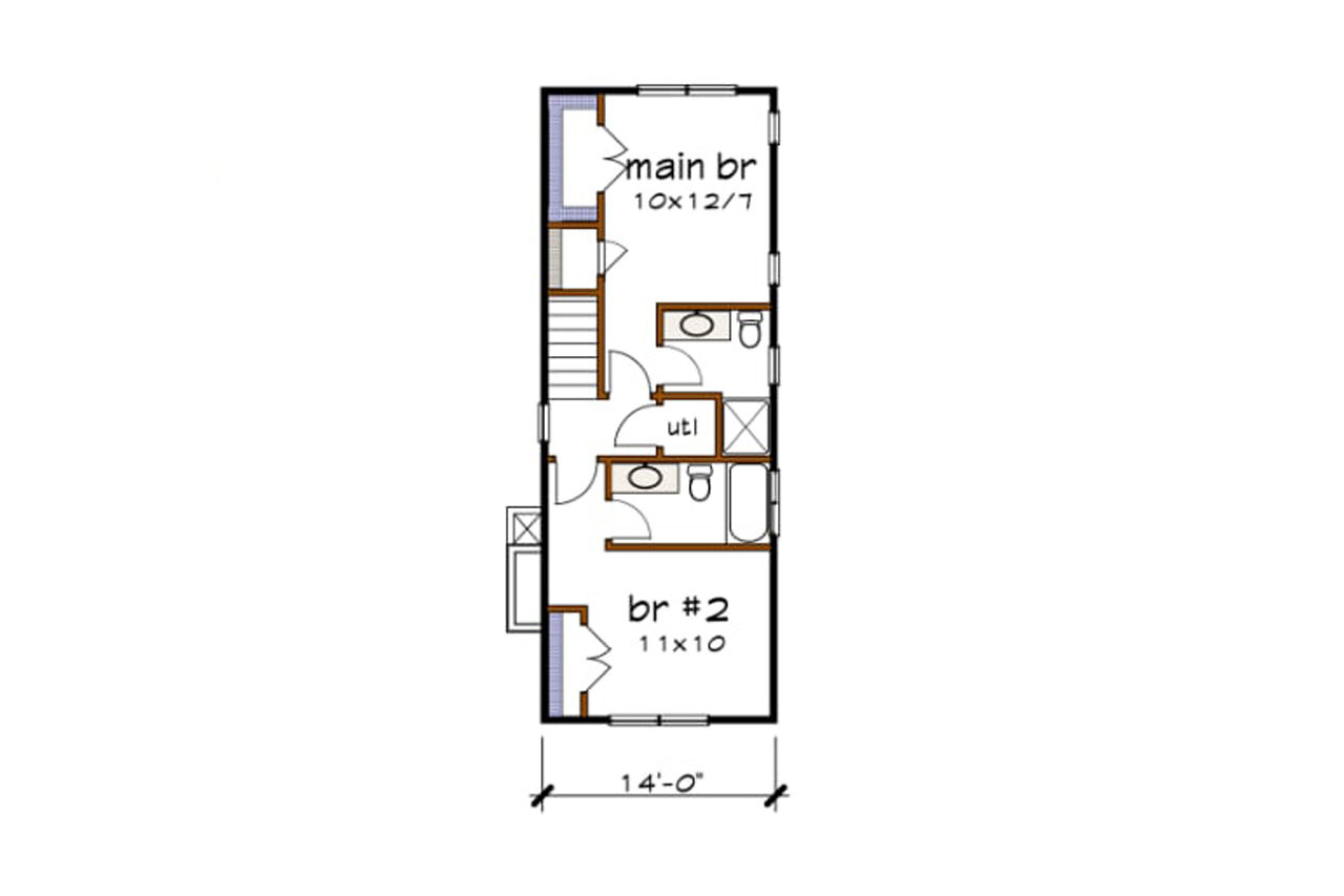 Secondary Image - Country House Plan - 32689 - 2nd Floor Plan