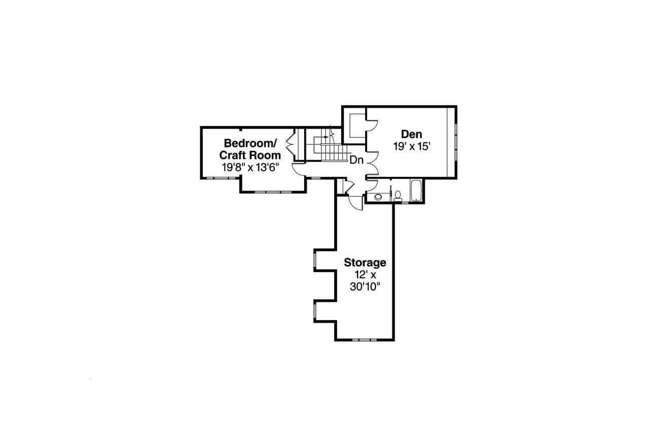 Secondary Image - Craftsman House Plan - Canyonville 32750 - 2nd Floor Plan