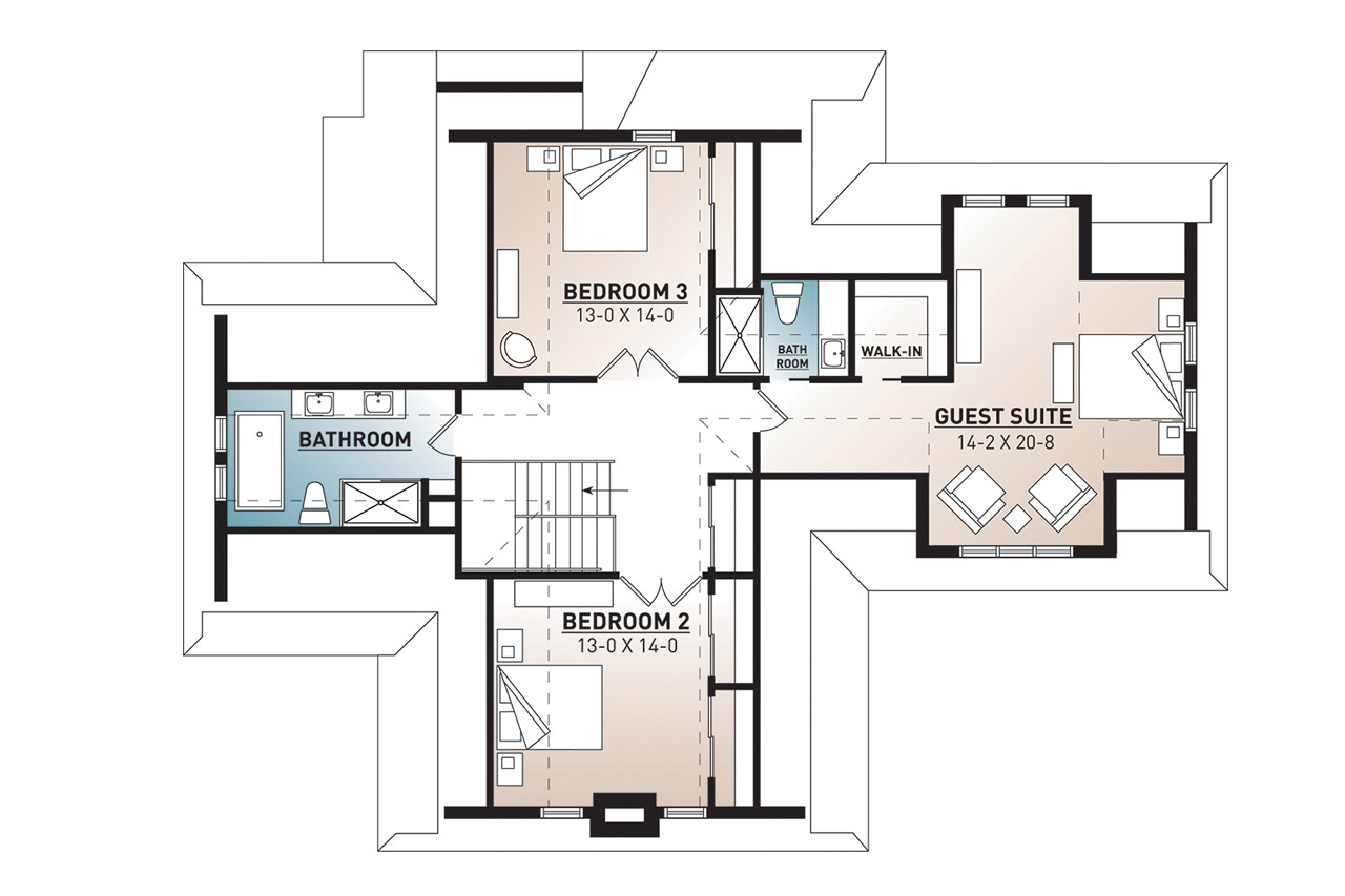 Craftsman House Plan - Bonavista 33507 - 2nd Floor Plan
