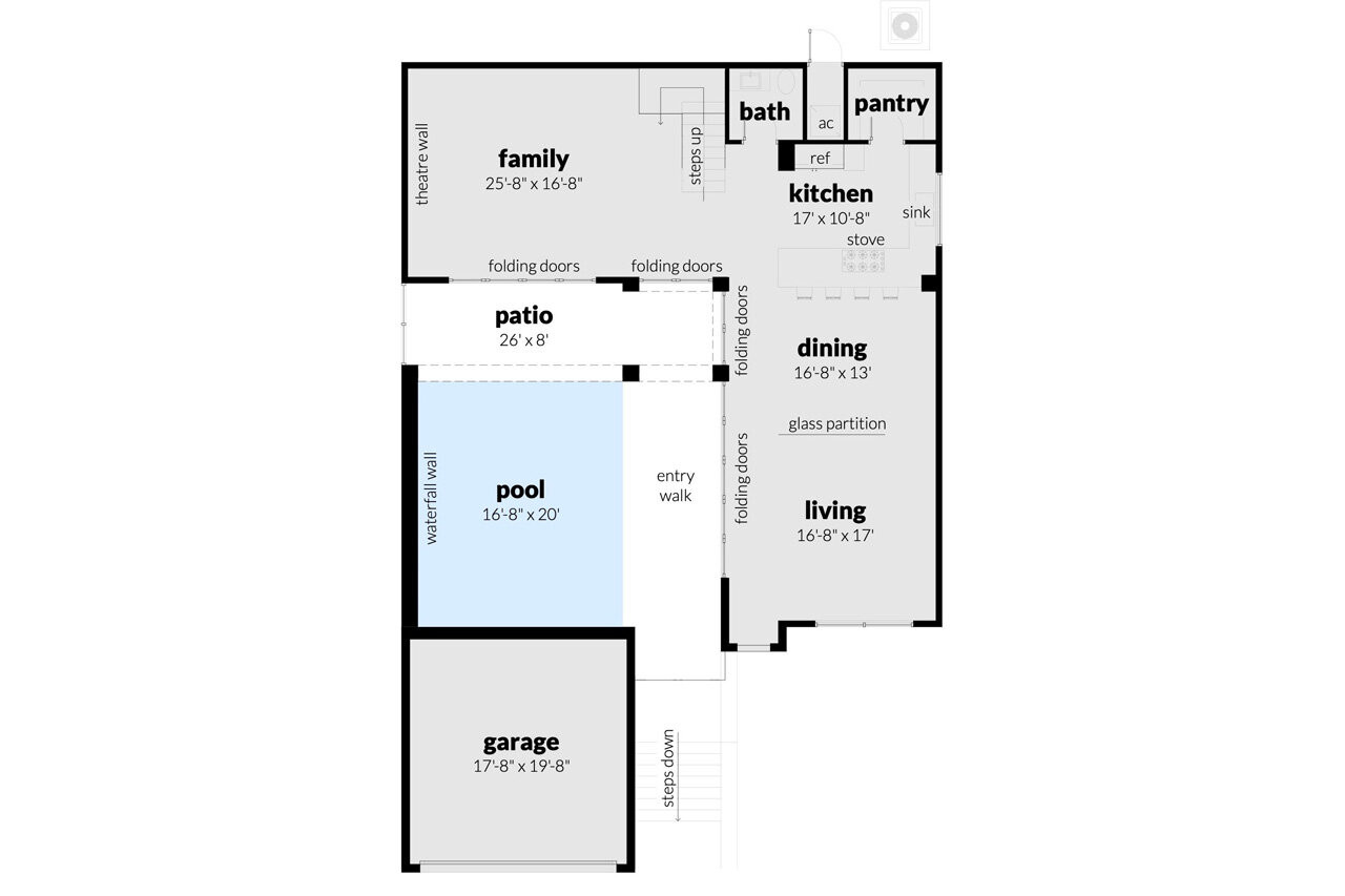Modern House Plan - Odessa 33528 - 1st Floor Plan