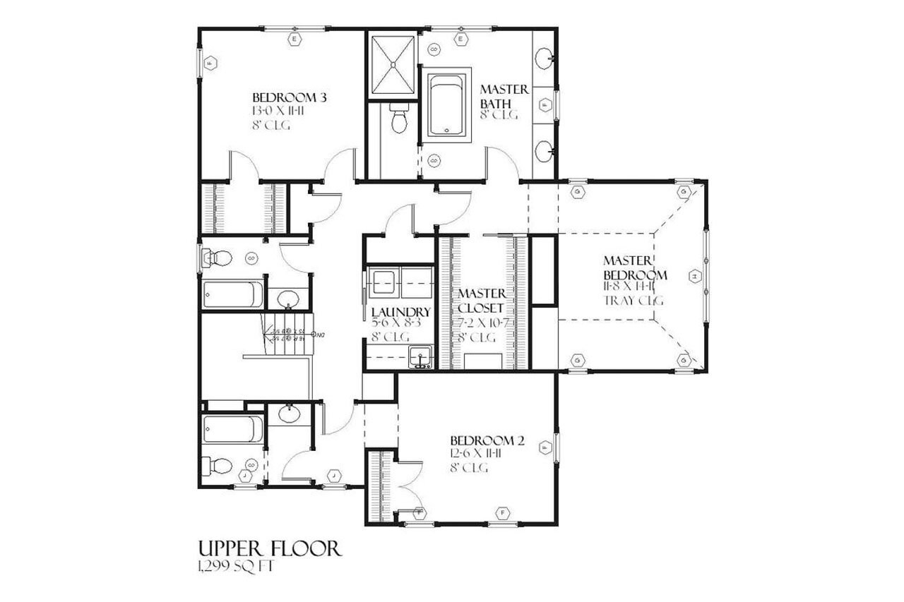 Secondary Image - Prairie House Plan - Sherman 35222 - 2nd Floor Plan
