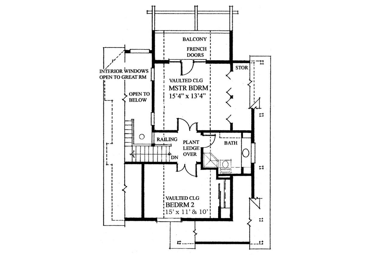 Secondary Image - Cottage House Plan - 35335 - 2nd Floor Plan