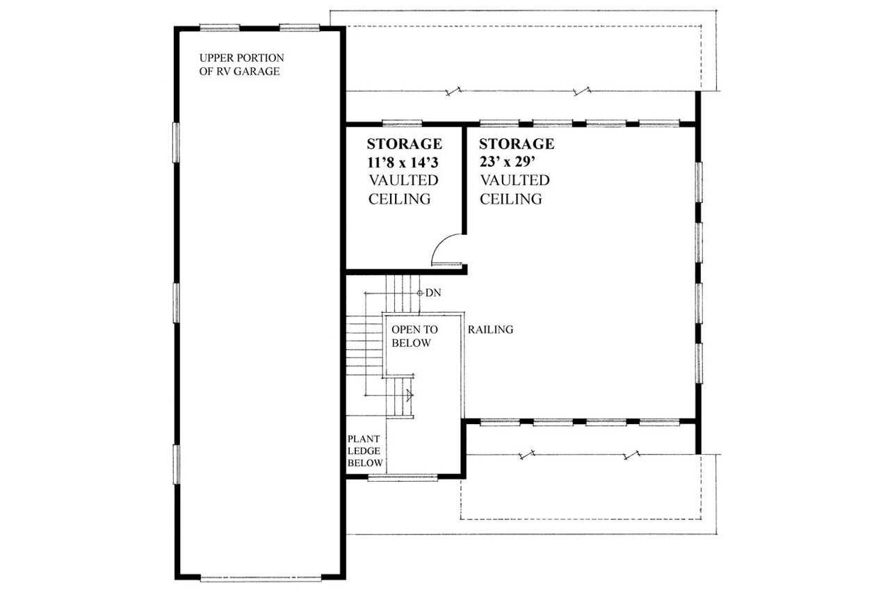 Secondary Image - Craftsman House Plan - 35828 - 2nd Floor Plan