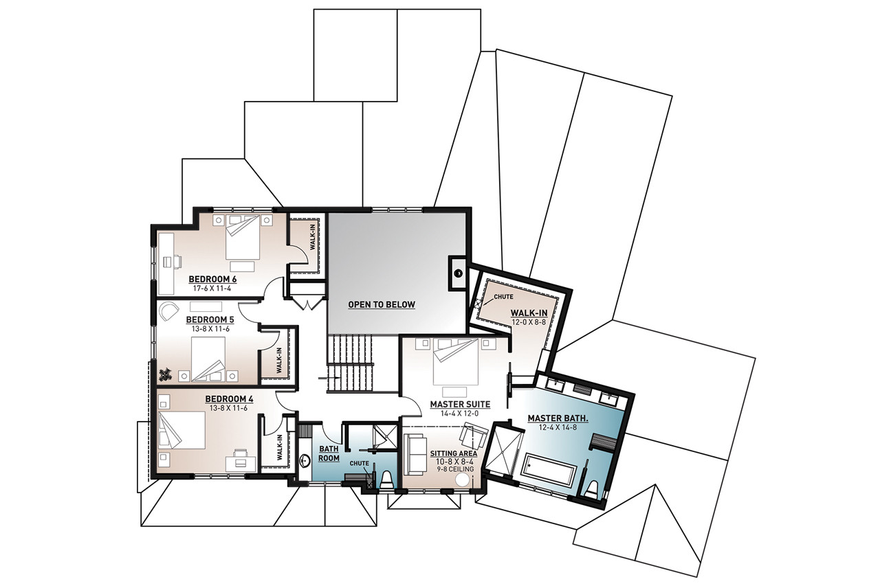 Craftsman House Plan - Denver 36744 - 2nd Floor Plan