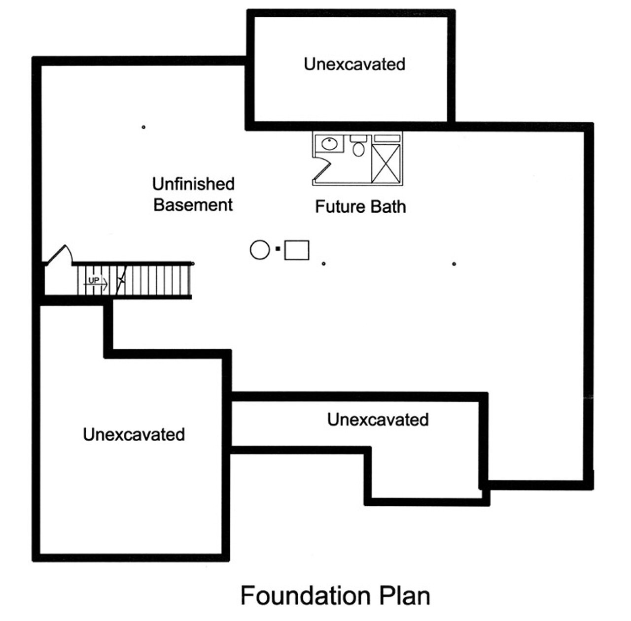 Craftsman House Plan - The Churchill 36789 - Basement Floor Plan
