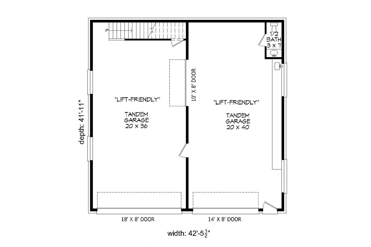 Traditional House Plan - 37550 - 1st Floor Plan