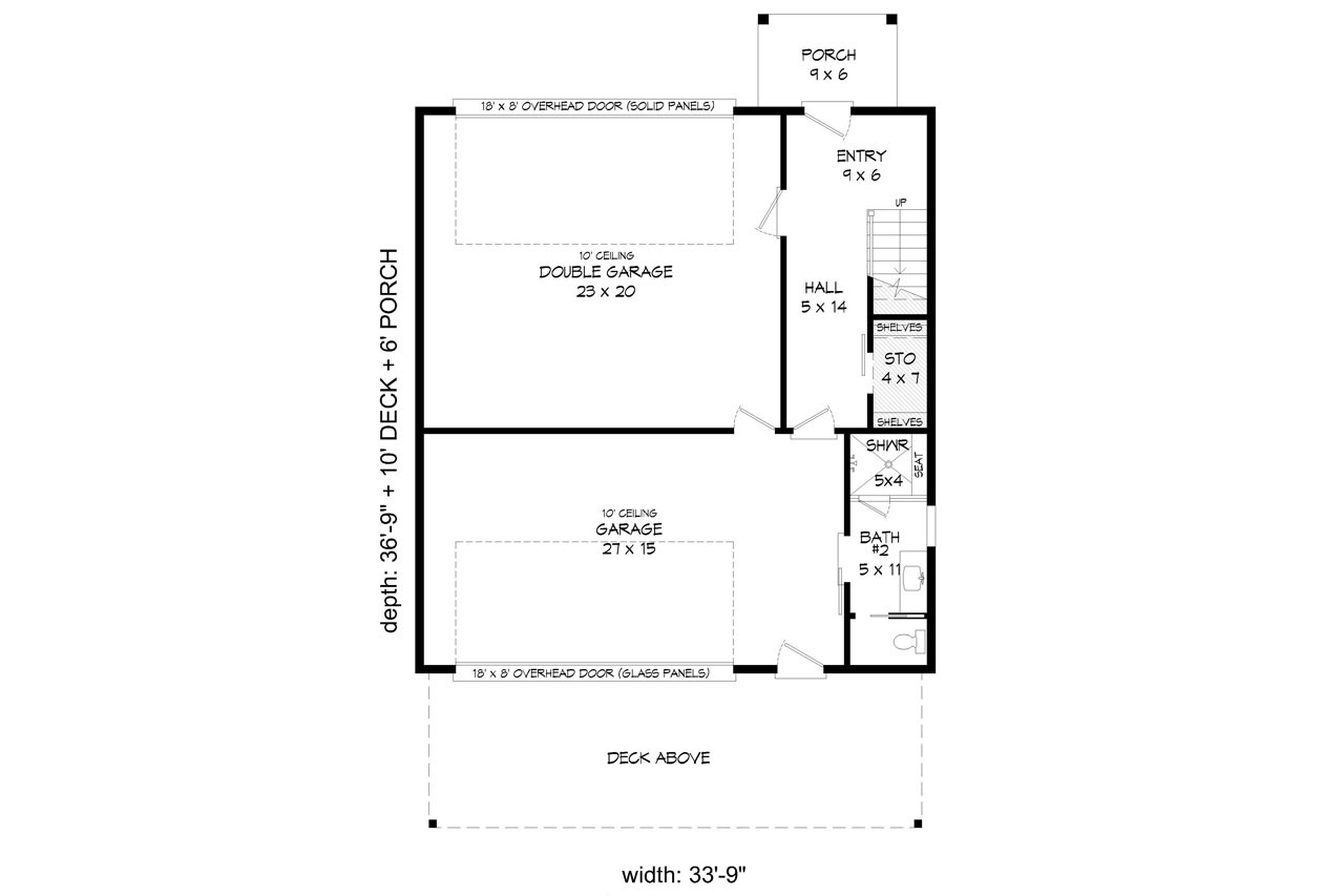 Contemporary House Plan - Polson Retreat 37596 - 1st Floor Plan