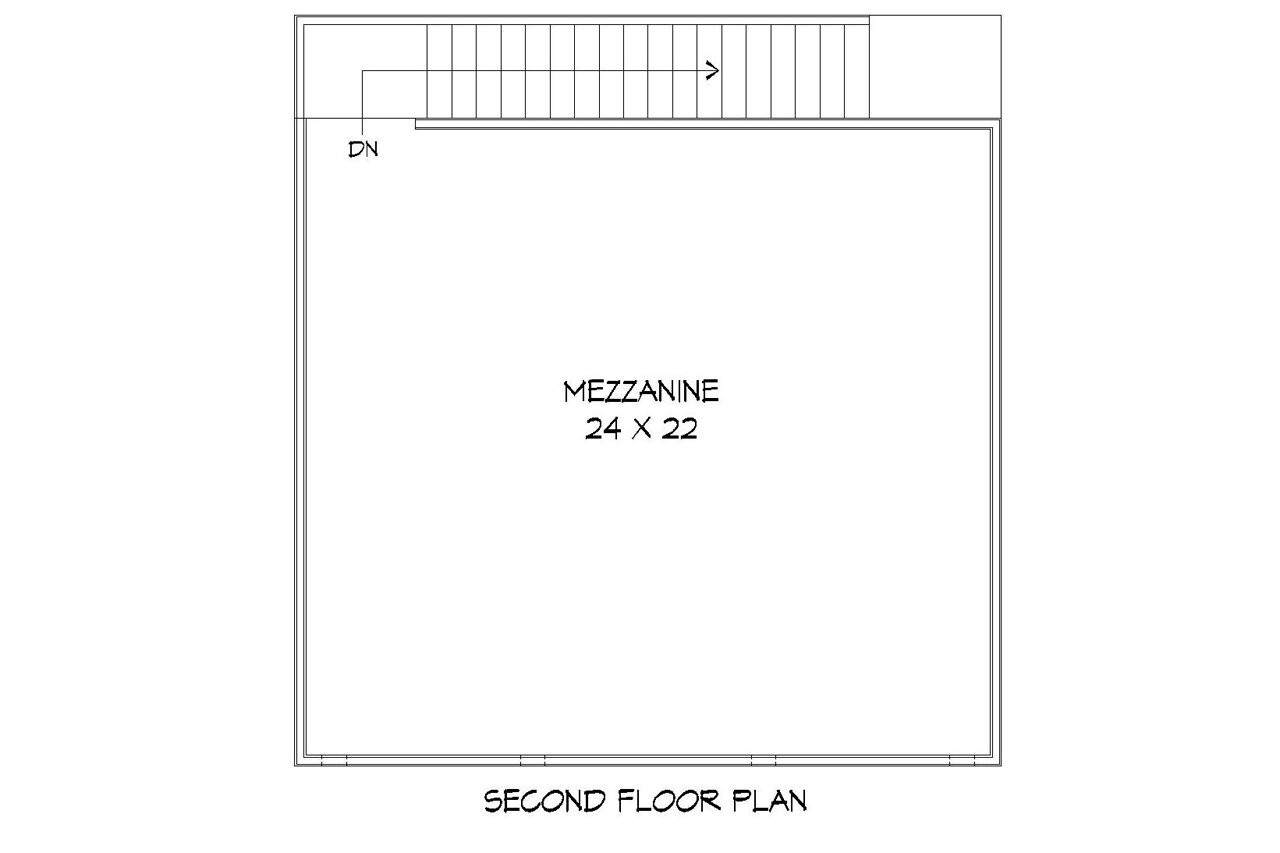 Secondary Image - Contemporary House Plan - 37985 - 2nd Floor Plan