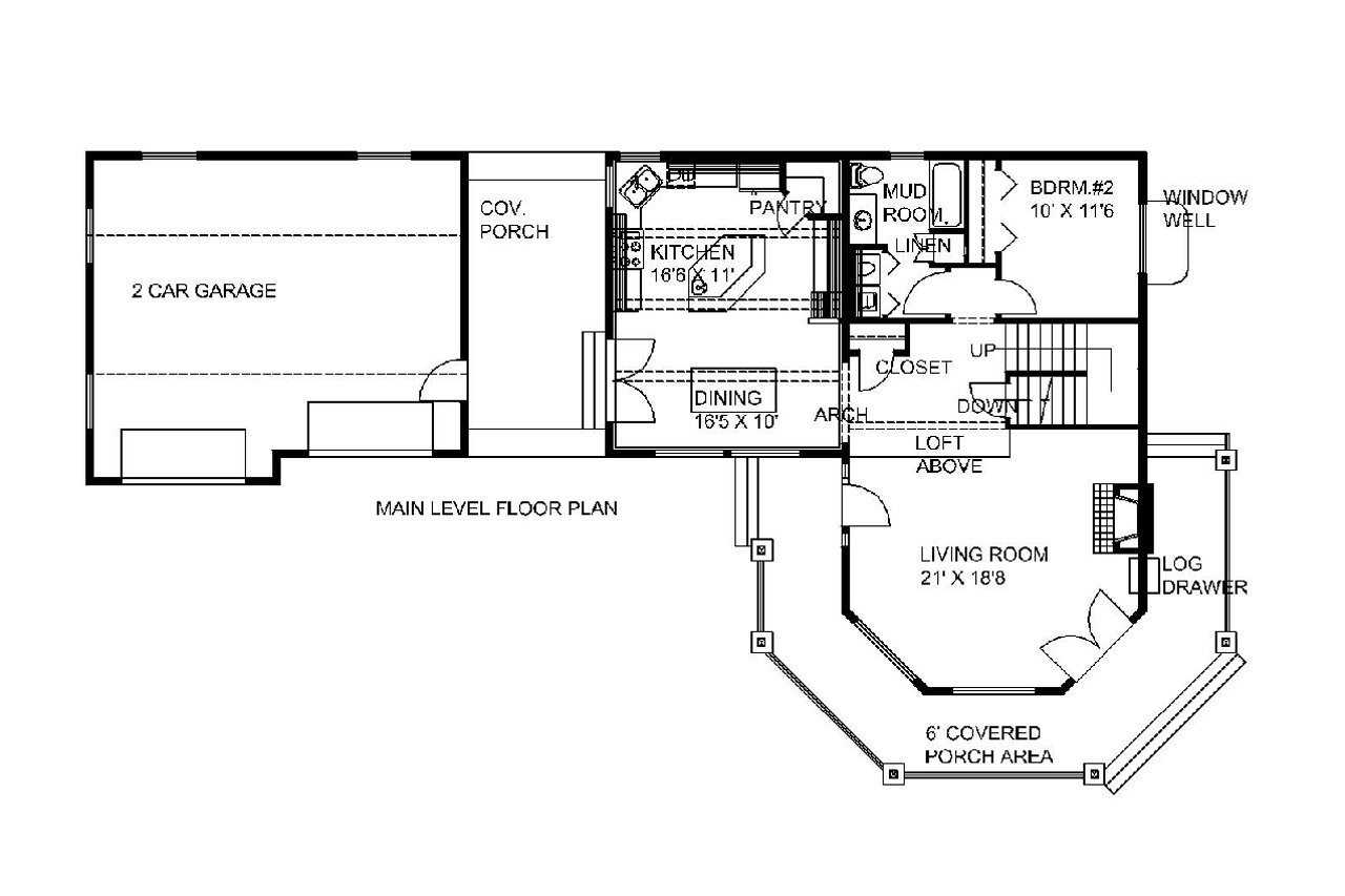 Cape Cod House Plan - 38535 - 1st Floor Plan