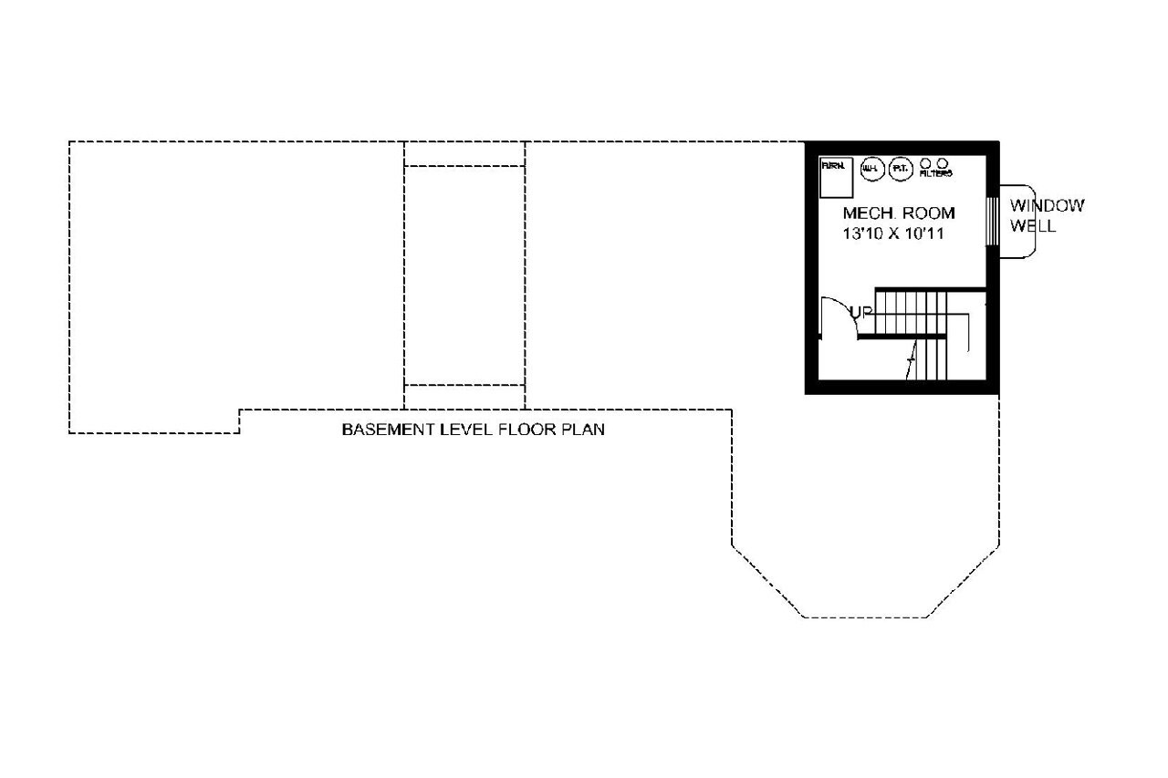 Cape Cod House Plan - 38535 - Basement Floor Plan