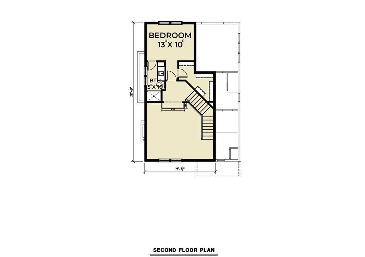 Secondary Image - Contemporary House Plan - 39299 - 2nd Floor Plan