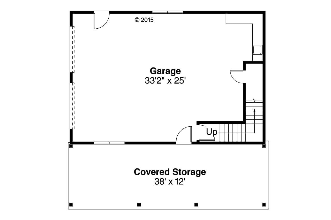 Craftsman House Plan - 39446 - 1st Floor Plan