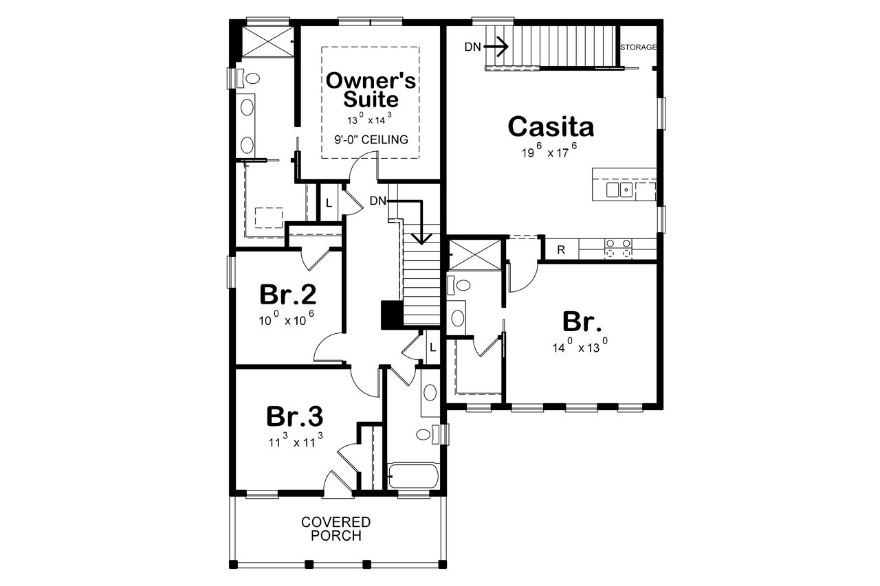 Country House Plan - Ames Terrace 40116 - 2nd Floor Plan