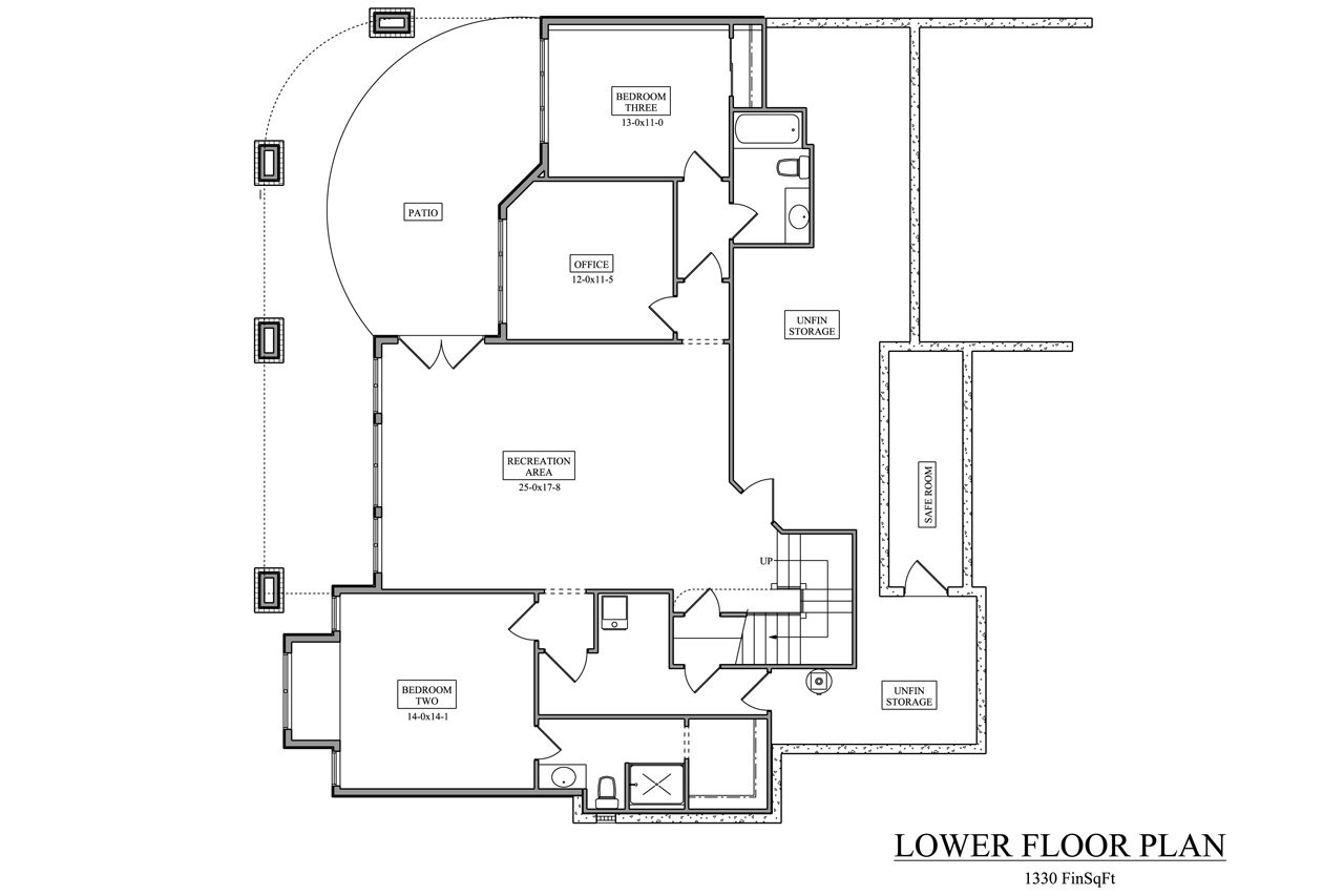 Craftsman House Plan - Kylin 40908 - Basement Floor Plan