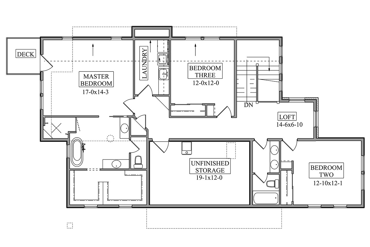 Craftsman House Plan - Eastlake 41431 - 2nd Floor Plan