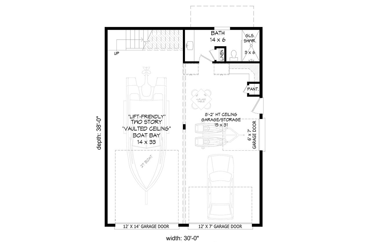 Contemporary House Plan - Birch Crescent 41501 - 1st Floor Plan