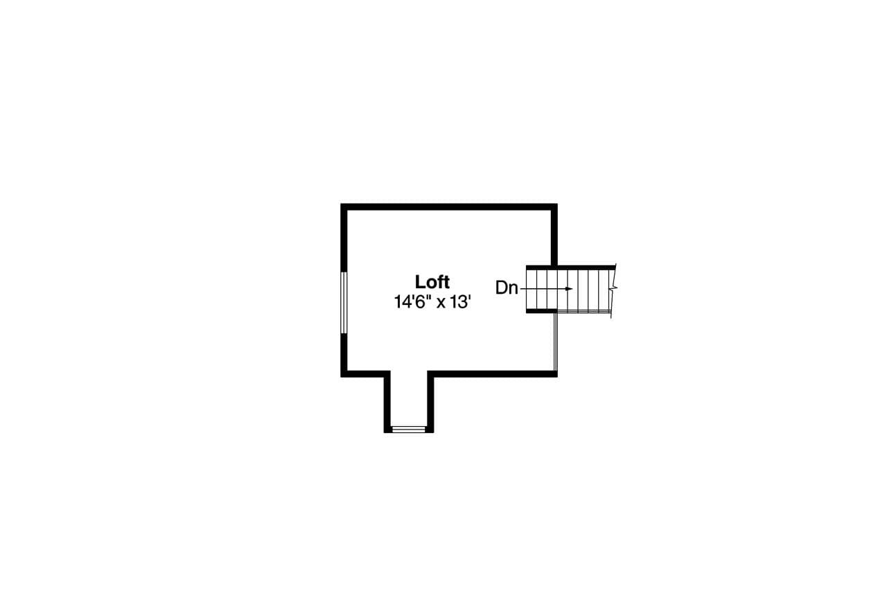 Secondary Image - Cottage House Plan - Colebrook 41628 - 2nd Floor Plan