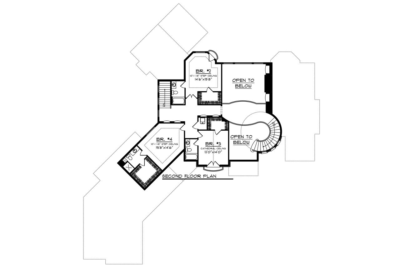 Secondary Image - European House Plan - 41840 - 2nd Floor Plan