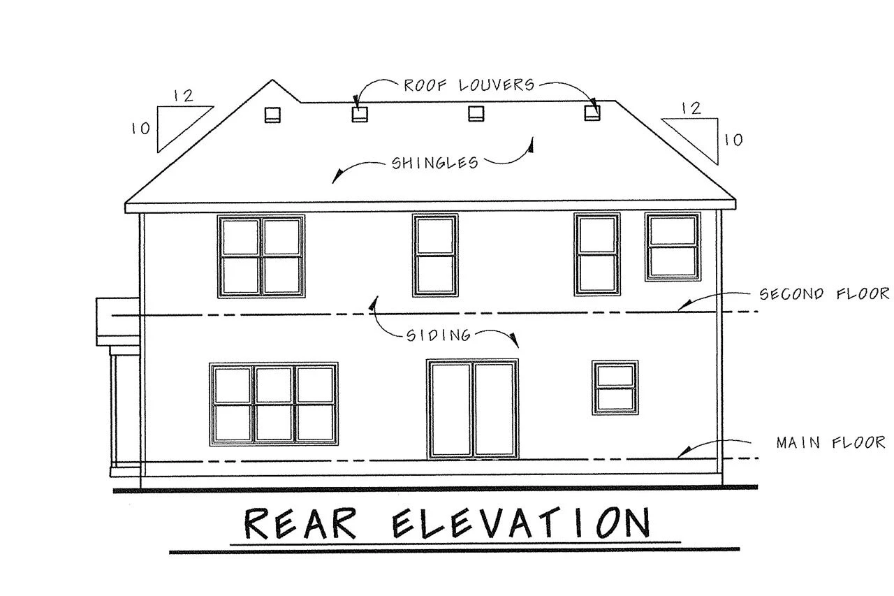 The Monona rear elevation