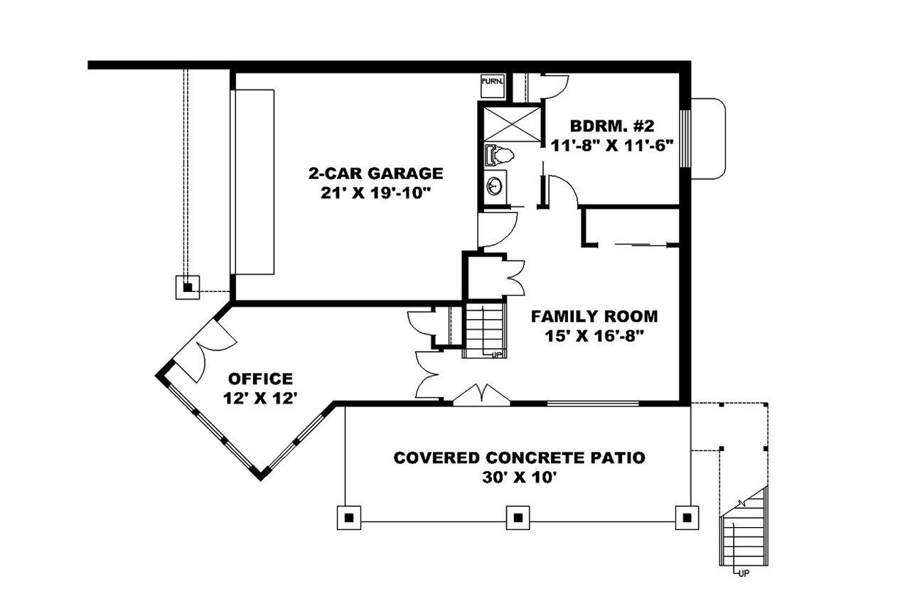 Secondary Image - Craftsman House Plan - 44259 - Other Floor Plan