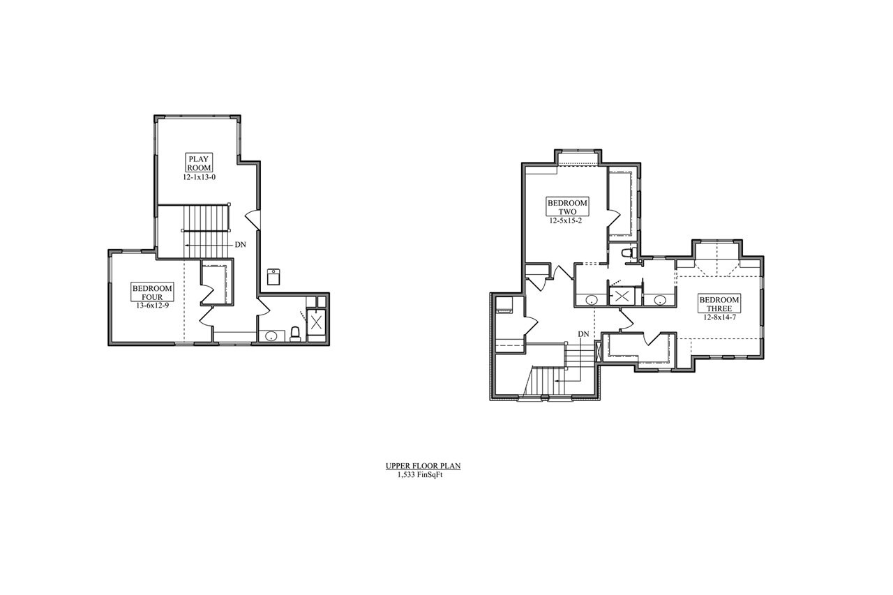 Craftsman House Plan - Yukon 44590 - 2nd Floor Plan