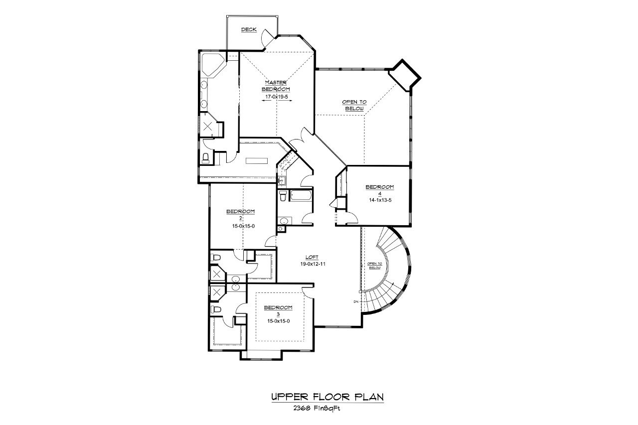 Craftsman House Plan - Summit 45600 - 2nd Floor Plan