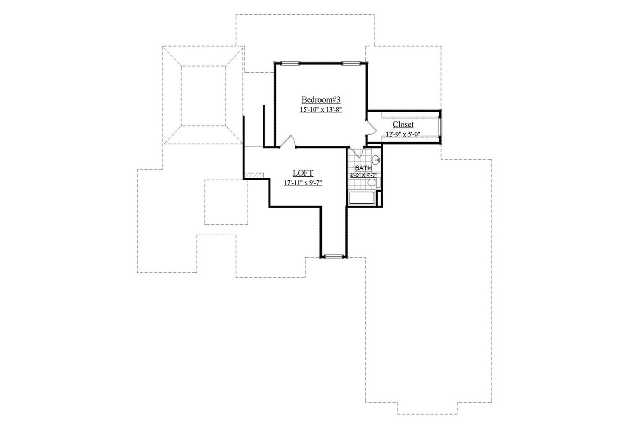 Secondary Image - Lodge Style House Plan - Breckenridge 45743 - 2nd Floor Plan