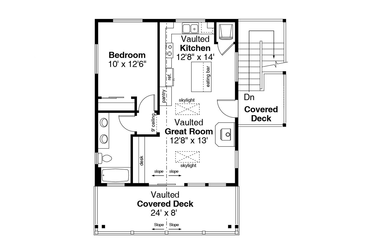 Secondary Image - Craftsman House Plan - 45878 - 2nd Floor Plan