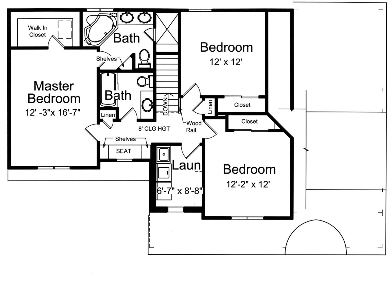 Secondary Image - Traditional House Plan - Aubrey 46310 - 2nd Floor Plan