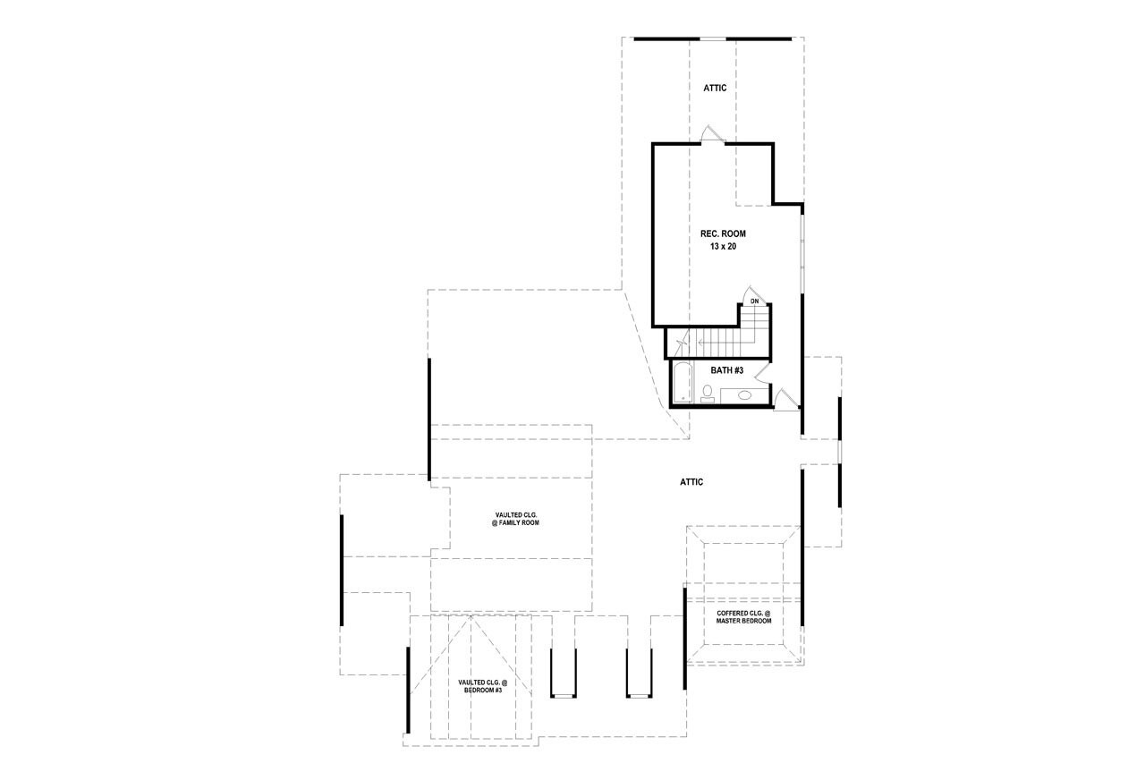 Secondary Image - Colonial House Plan - 46337 - 2nd Floor Plan