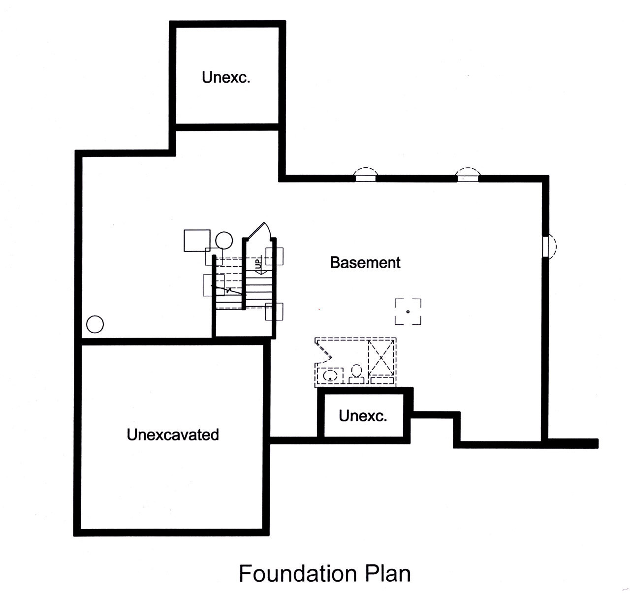 European House Plan - Willowby 46630 - Basement Floor Plan