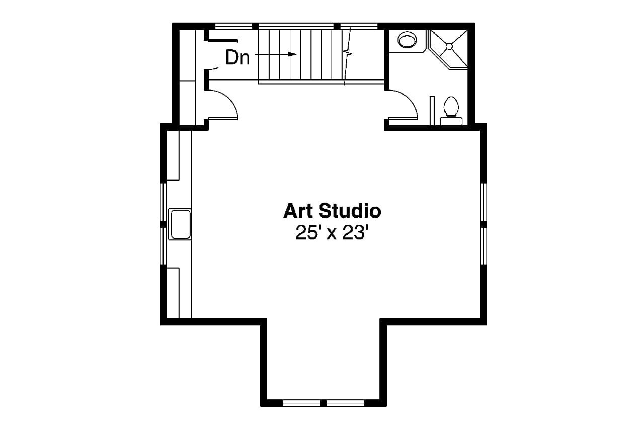 Secondary Image - Craftsman House Plan - 48050 - 2nd Floor Plan