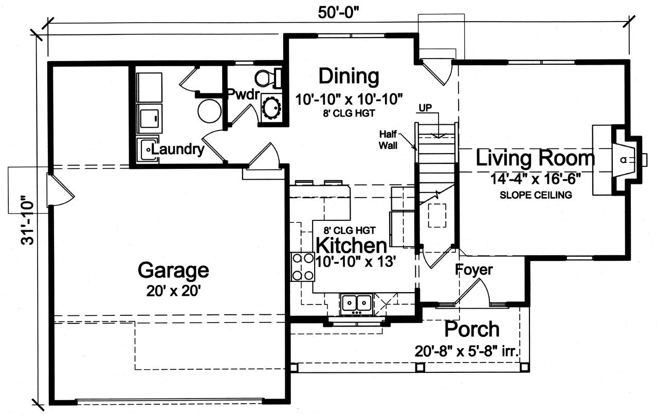 Traditional House Plan - Lynbrooke 48459 - 1st Floor Plan