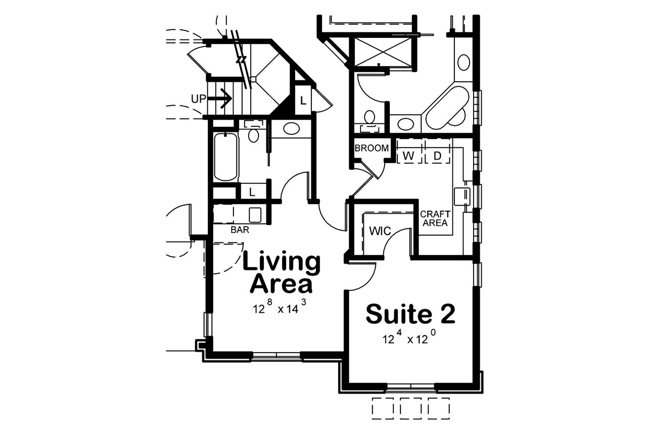 European House Plan - McAllister Knoll 48788 - Optional Floor Plan
