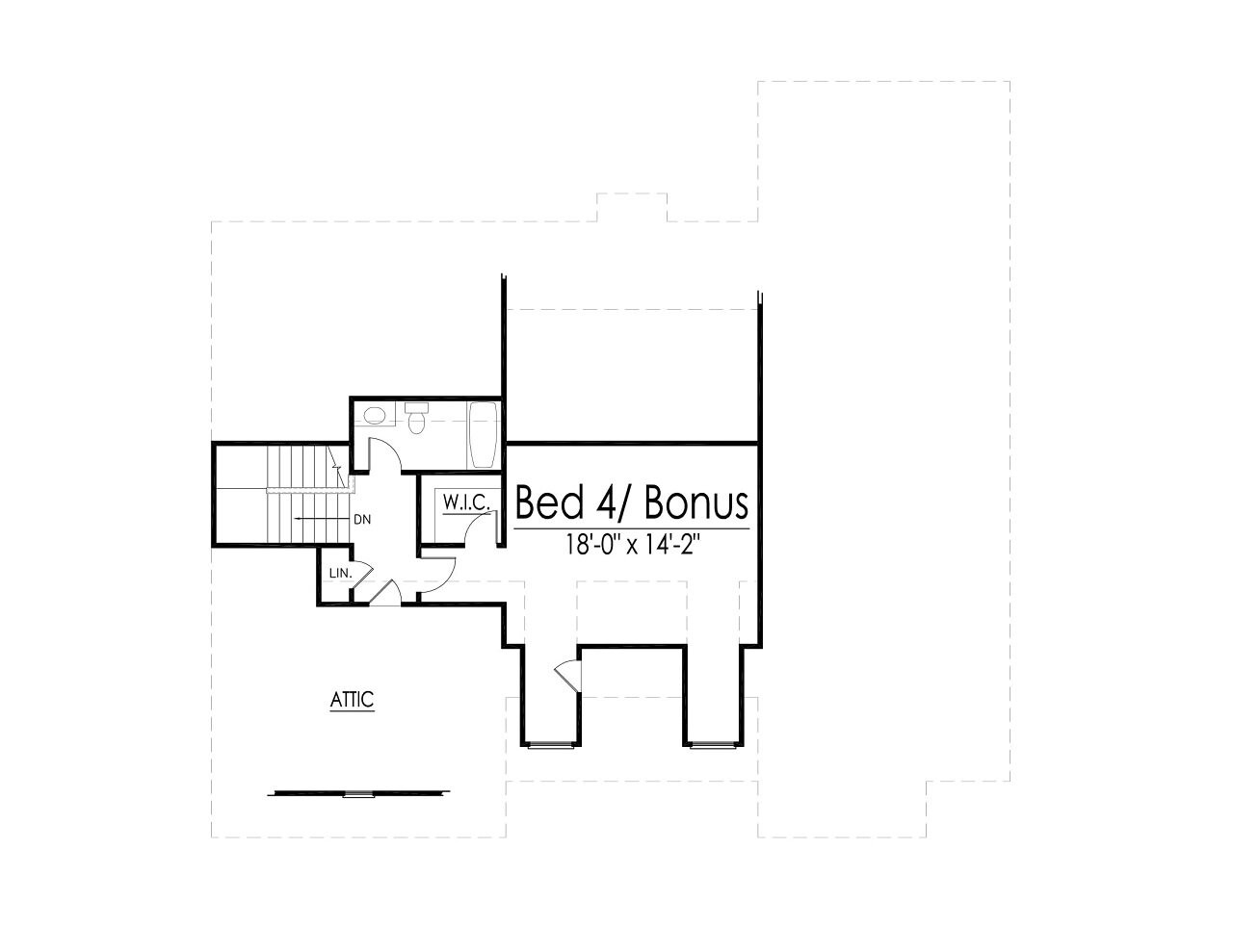 Secondary Image - Craftsman House Plan - 49175 - 2nd Floor Plan